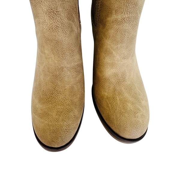 Korks Hadley Natural Nubuck Chunky Block‎ Heel Booties Womens Size 9M NWB - Picture 10 of 16